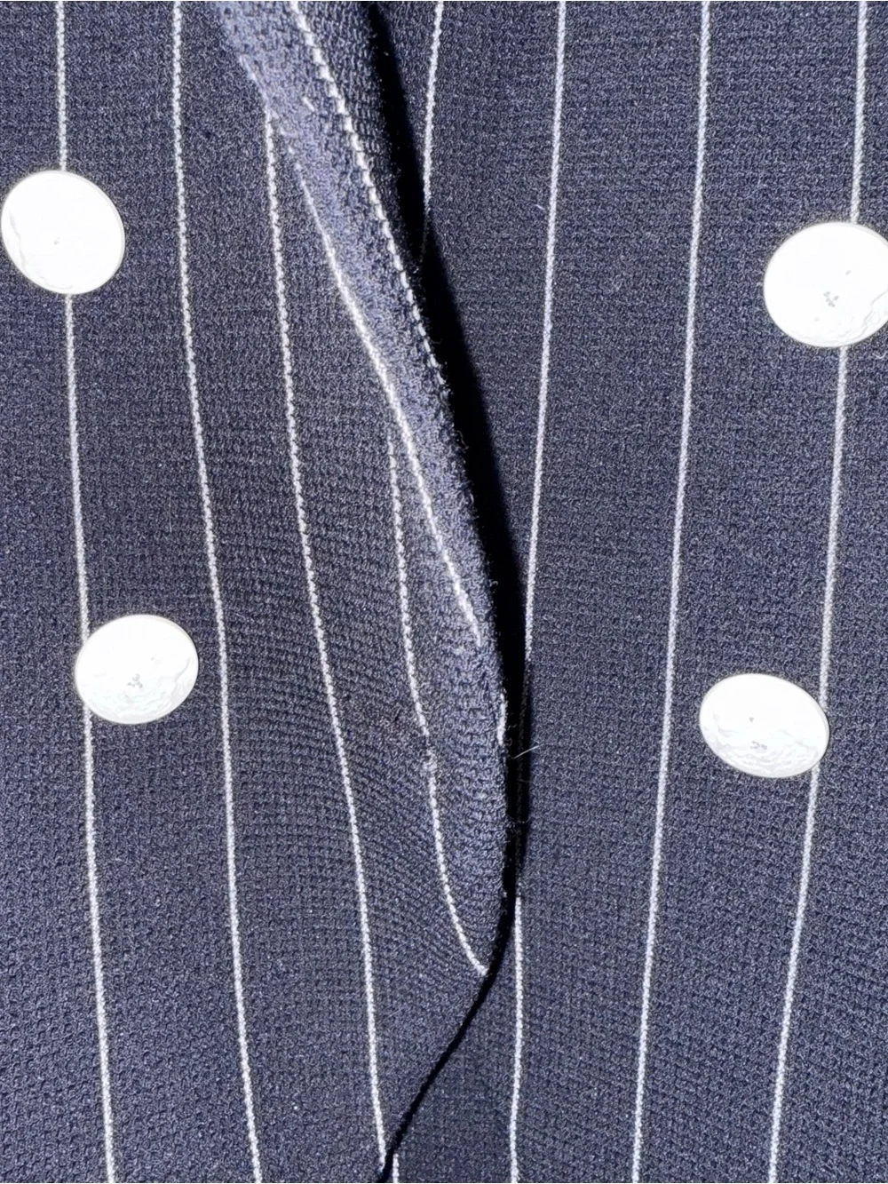 Veronica Beard Daytona Pinstripe Double Breasted Blazer